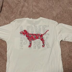 PINK,white long sleeve